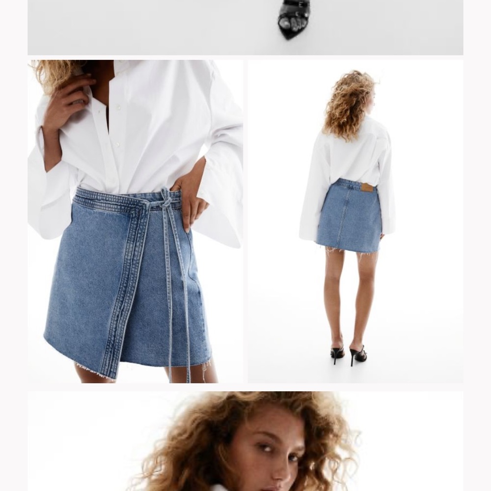 ISO denim wrap skirt from H&M